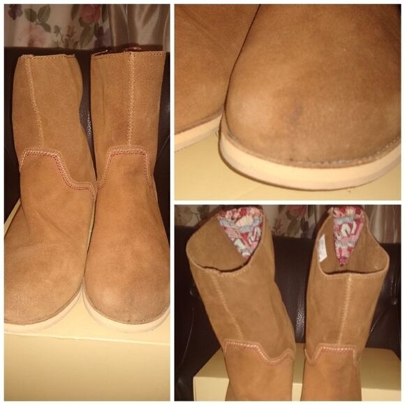 Reef Suede leather boots sz 6 NWOB - Picture 2 of 4